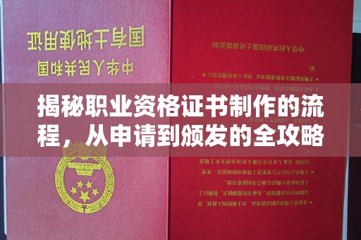 景东揭秘职业资格证书制作的流程，从申请到颁发的全攻略